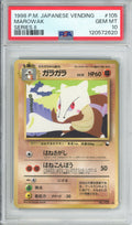 Pokemon Graded: JP Marowak Vending Series II (1998) PSA 10