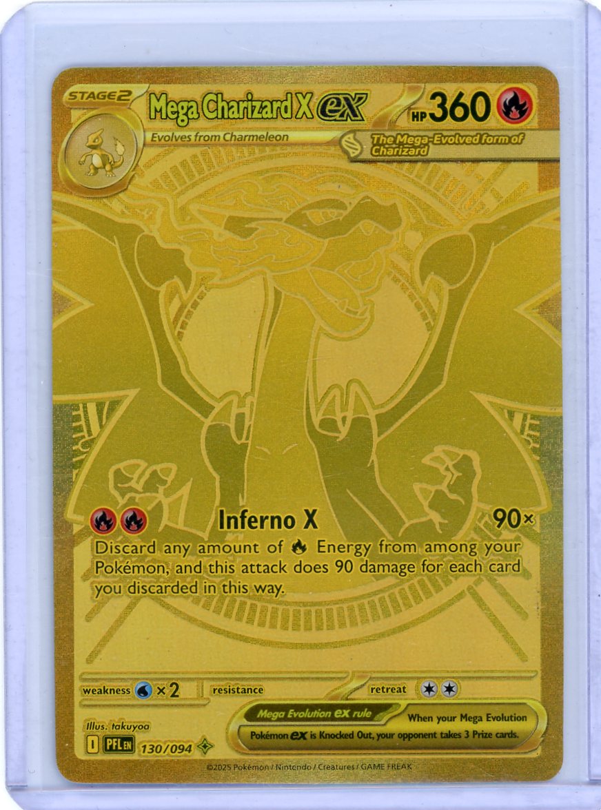 Mega Charizard X ex - 130/094 - ME02: Phantasmal Flames [LP]