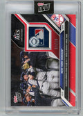 NY Yankees 2024 Topps NOW #856E game-used base ALCS relic #'d 10/10