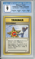 Pokemon Graded: JP Misty's Tears Gym Heroes (1998) CGC 9