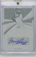 Bernie Williams 2021 Panini Immaculate Printing Plate autograph #'d 1/1