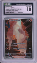 Pokemon Graded: Charmander 168/165 Scarlet & Violet 151 (2023) IR Holo CGC 10