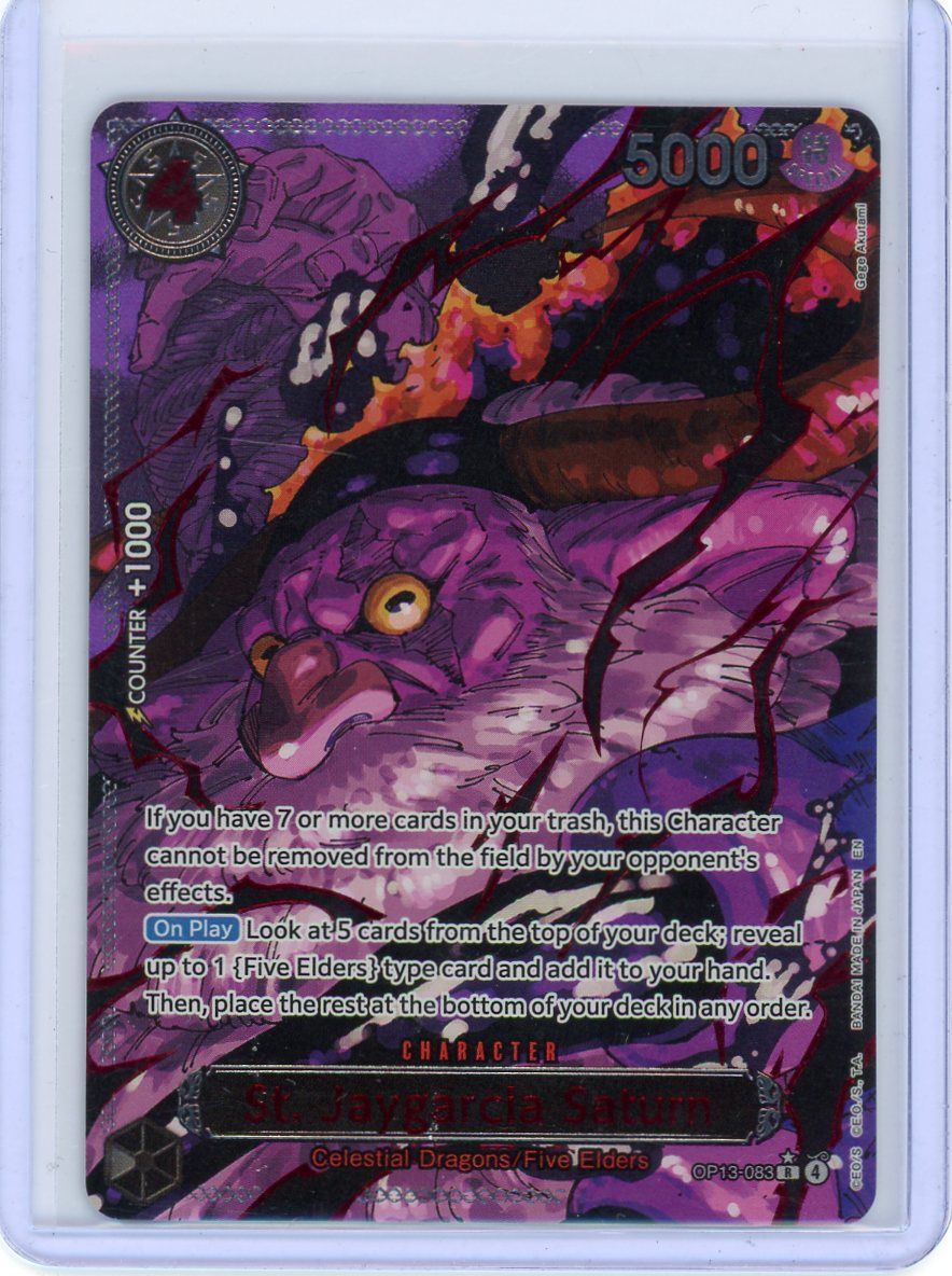 St. Jaygarcia Saturn (Alternate Art) - Carrying On His Will