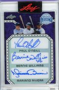 P. O'Neil,  B. Williams, M. Rivera 2025 Leaf Bronx Legacy Autograph #'d 5/6