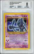 Pokemon Graded: Shining Mewtwo 109/105 Neo Destiny Unlimited (2002) Holo Beckett 8
