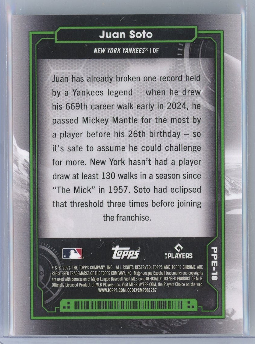 Juan Soto 2024 Topps Cosmic Chrome Planetary Pursuit Earth