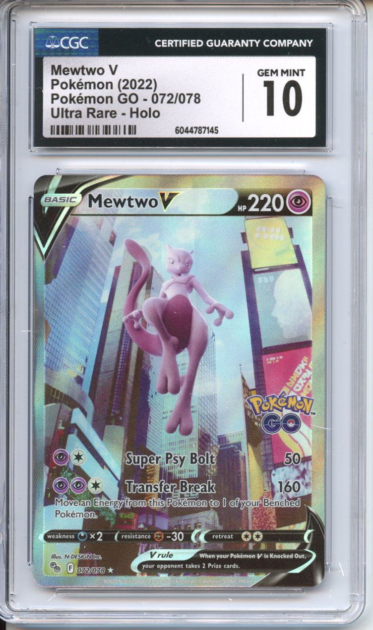 Pokemon Graded: Mewtwo V CGC 10