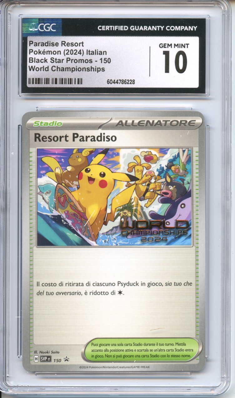 Pokemon Graded: Paradise Resort Italian CGC 10