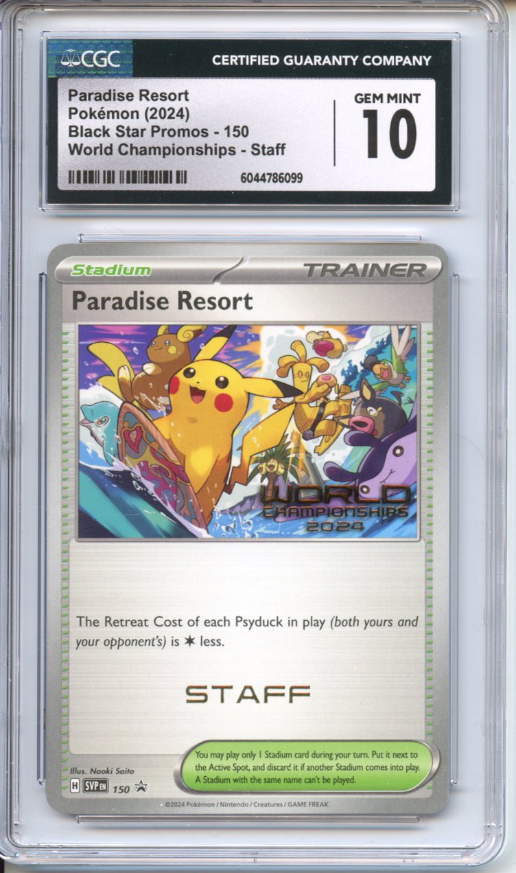 Pokemon Graded: Paradise Resort STAFF CGC 10