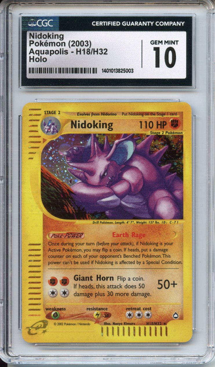 Pokemon Graded: Nidoking H18 CGC 10