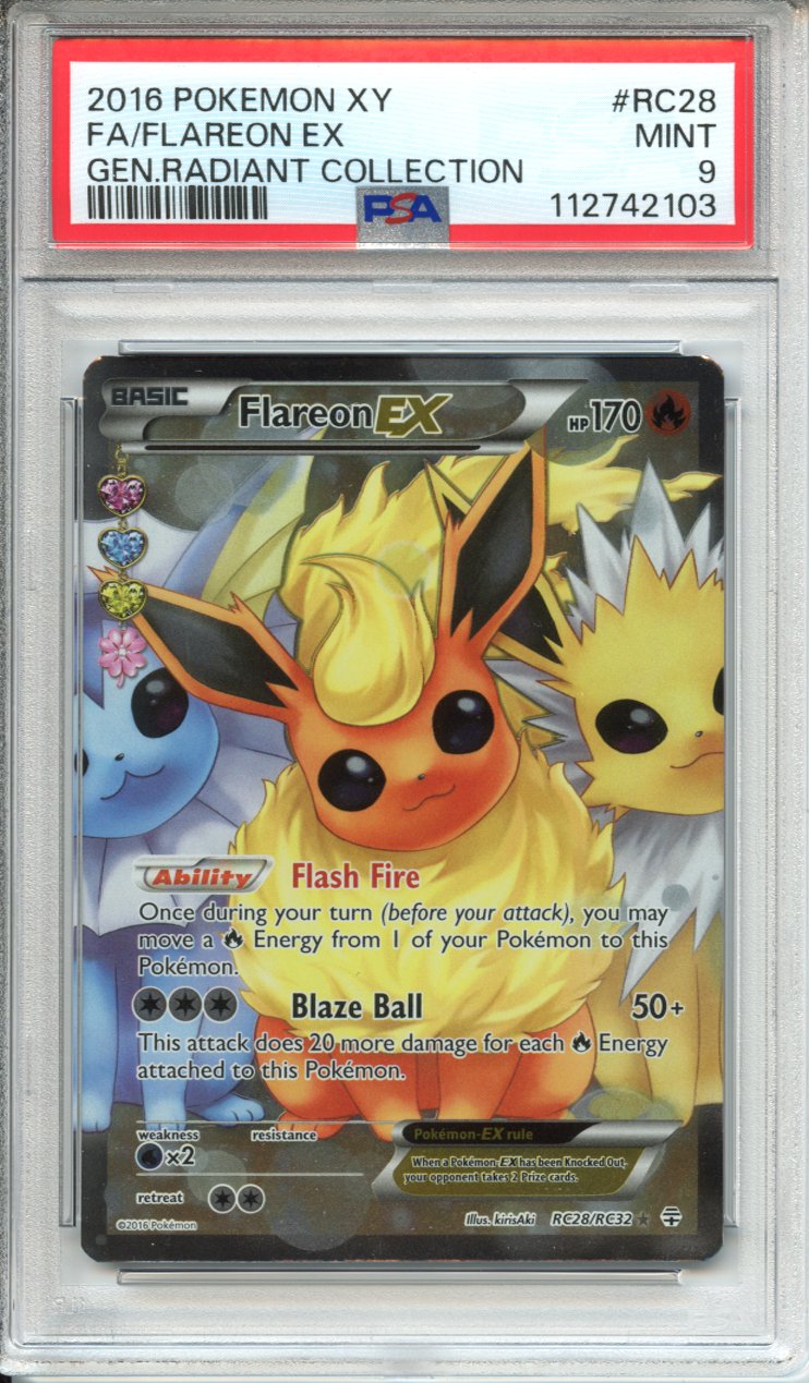 Pokemon Graded: Flareon EX RC PSA 9