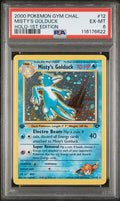 PSA 6 -2000 POKEMON GYM CHALLENGE #12 MISTY'S GOLDUCK HOLO-1ST EDITION