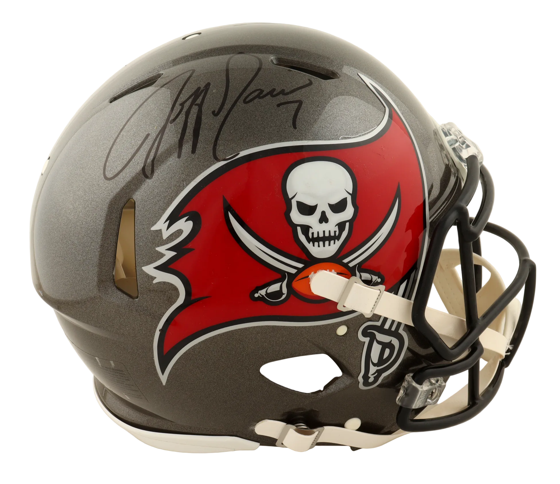Jeff Garcia Autographed Buccaneers Full-Size Authentic On-Field Speed Helmet (JSA)