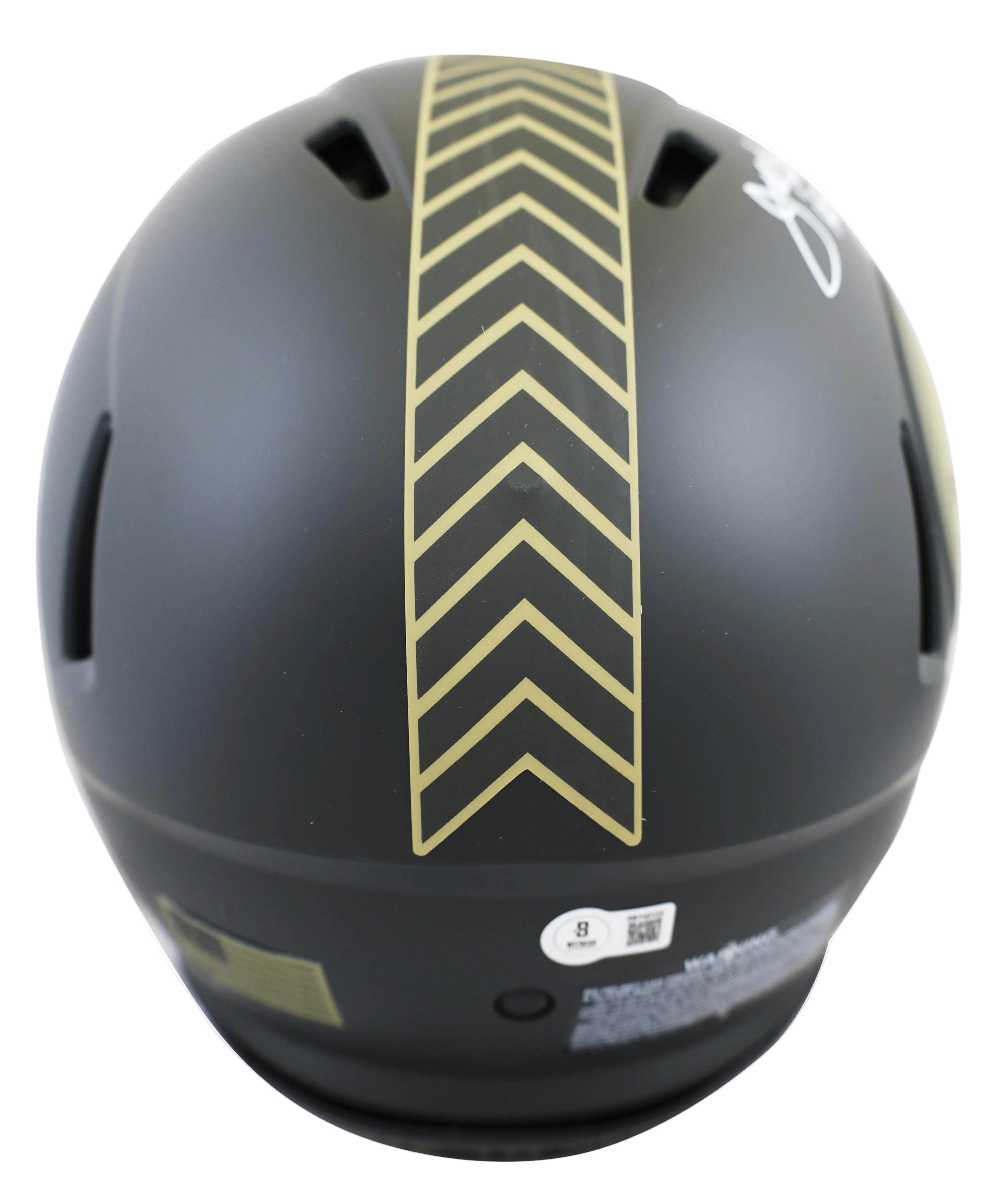 Mean Joe Green (HOF) Signed Pittsburgh Steelers Full-Size Authentic On-Field Salute to Service Speed Helmet (Beckett) w/ Case