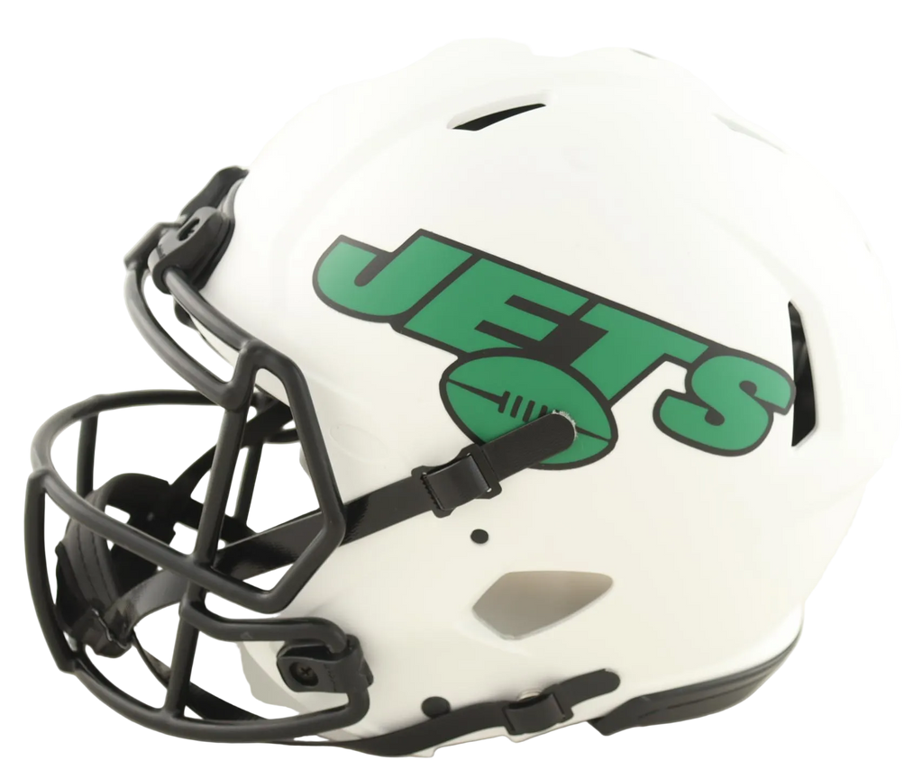 Joe Namath Autographed Jets Full-Size Authentic On-Field Lunar Eclipse Alternate Speed Helmet (Beckett)