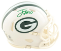 Jordan Love Autographed Signed Riddell Mini Helmet (Beckett)