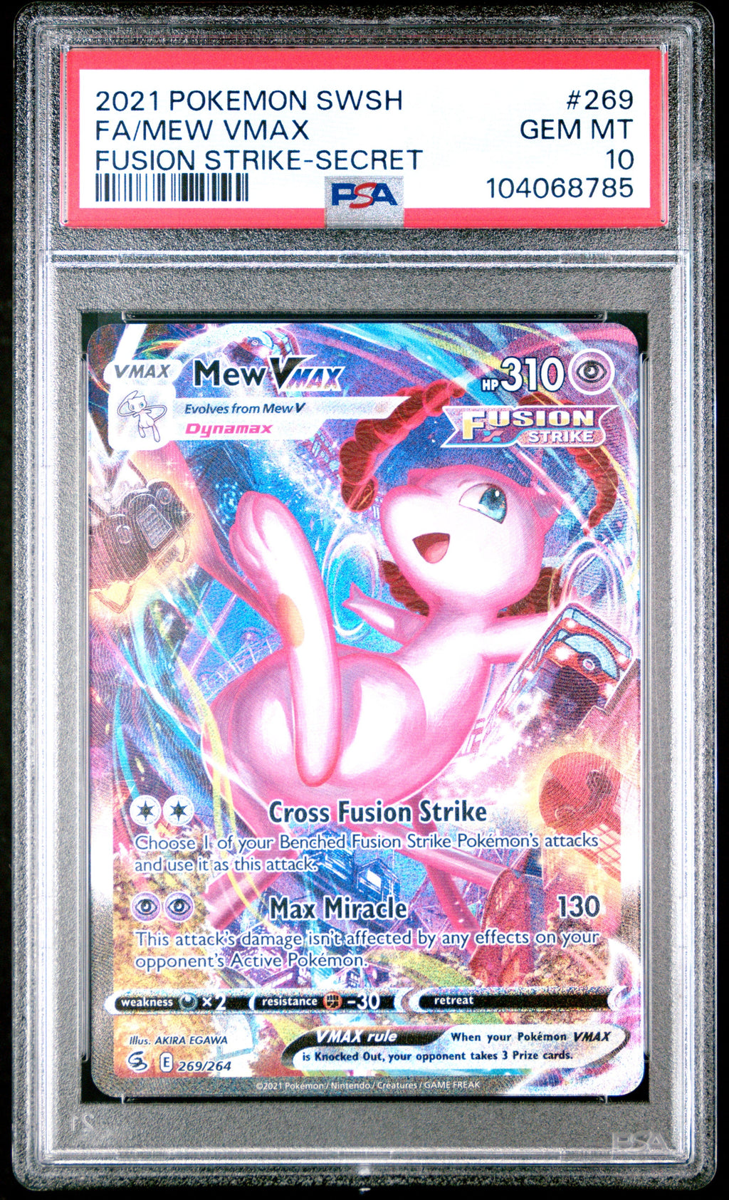Mew VMAX Alt Art #269 PSA 10