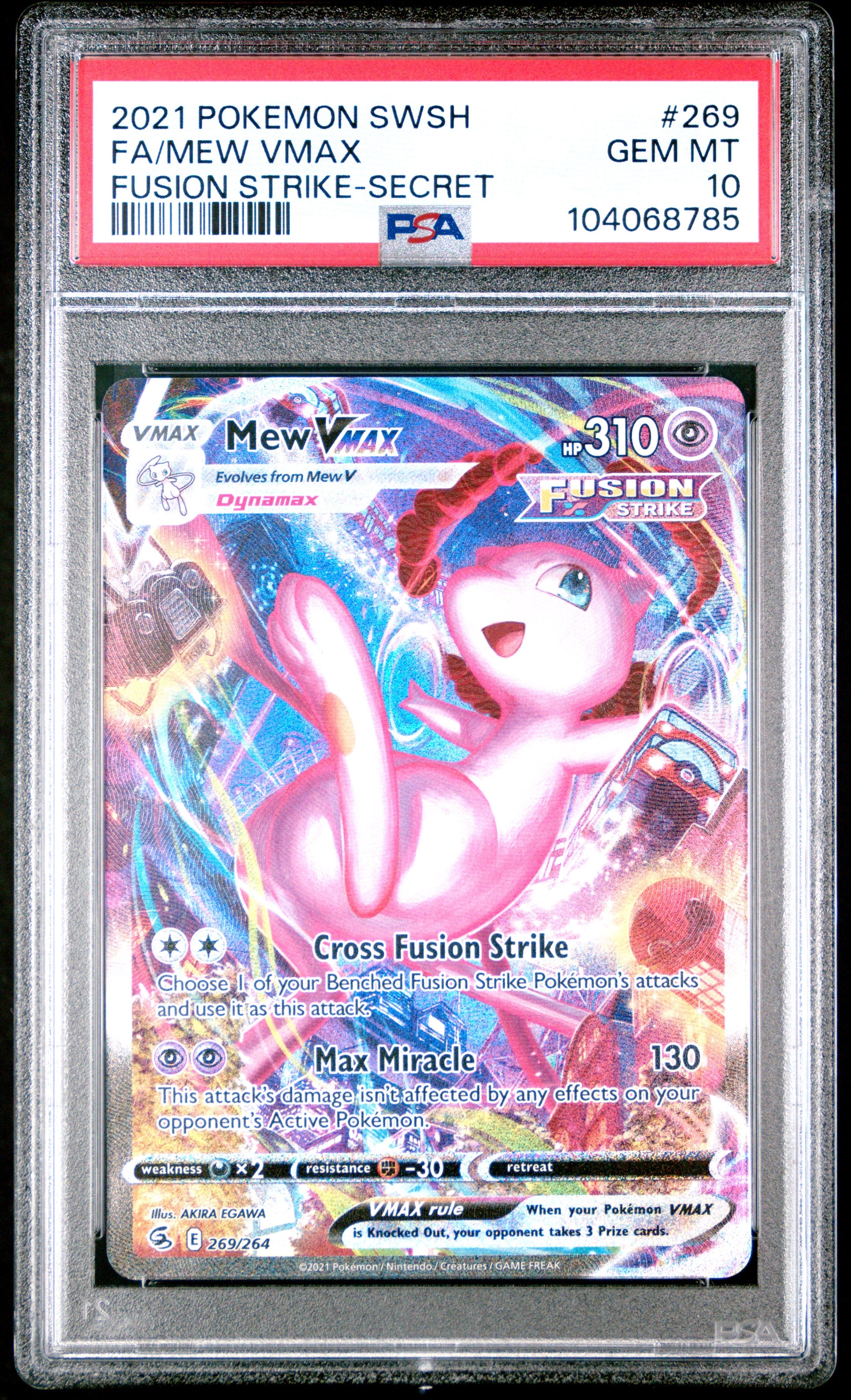 Mew VMAX Alt Art #269 PSA 10