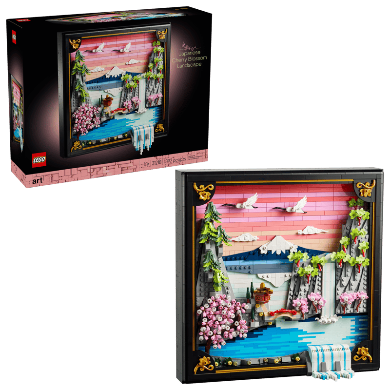 LEGO Japanese Cherry Blossom Landscape