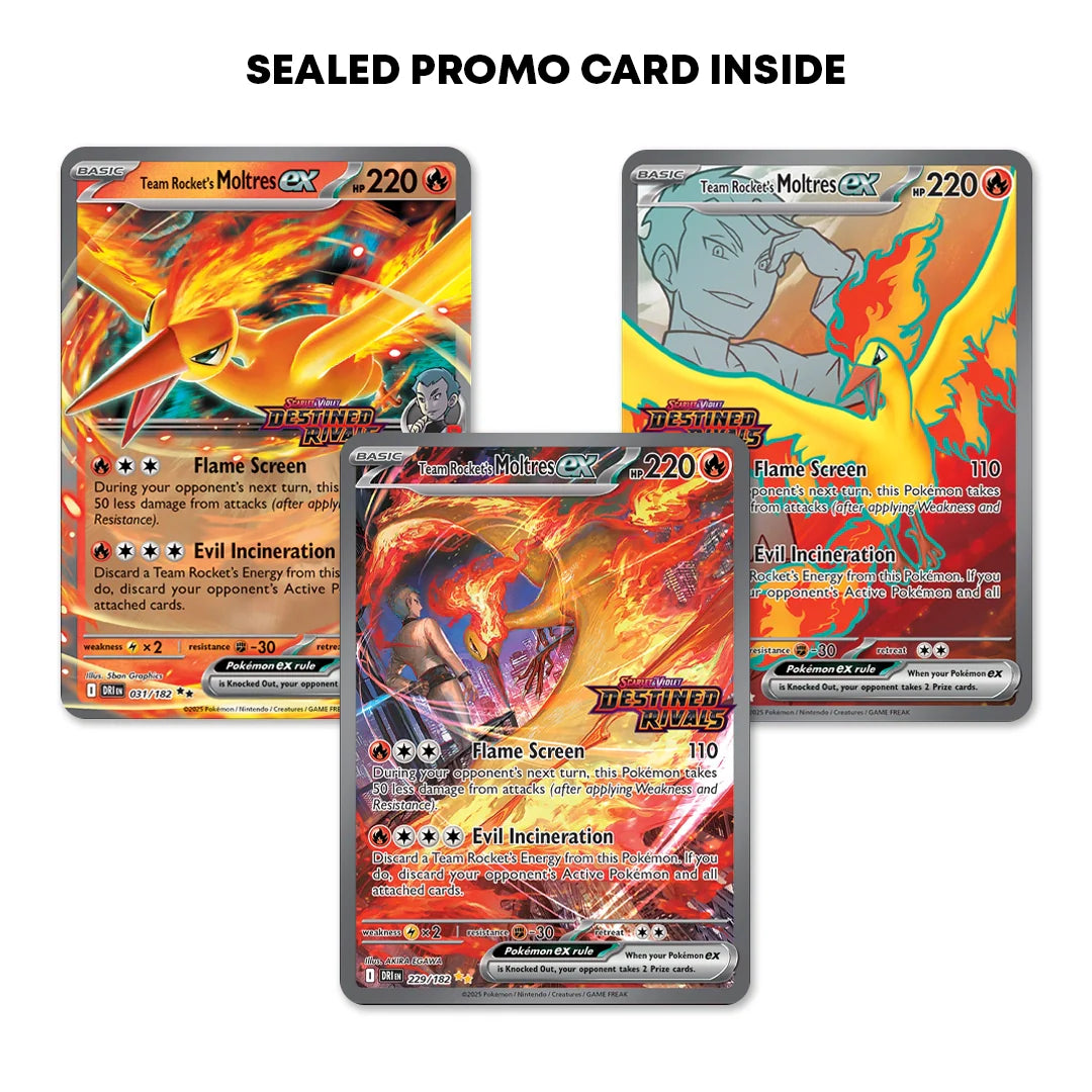 Team Rocket Moltres ex UPC and Golden Ticket