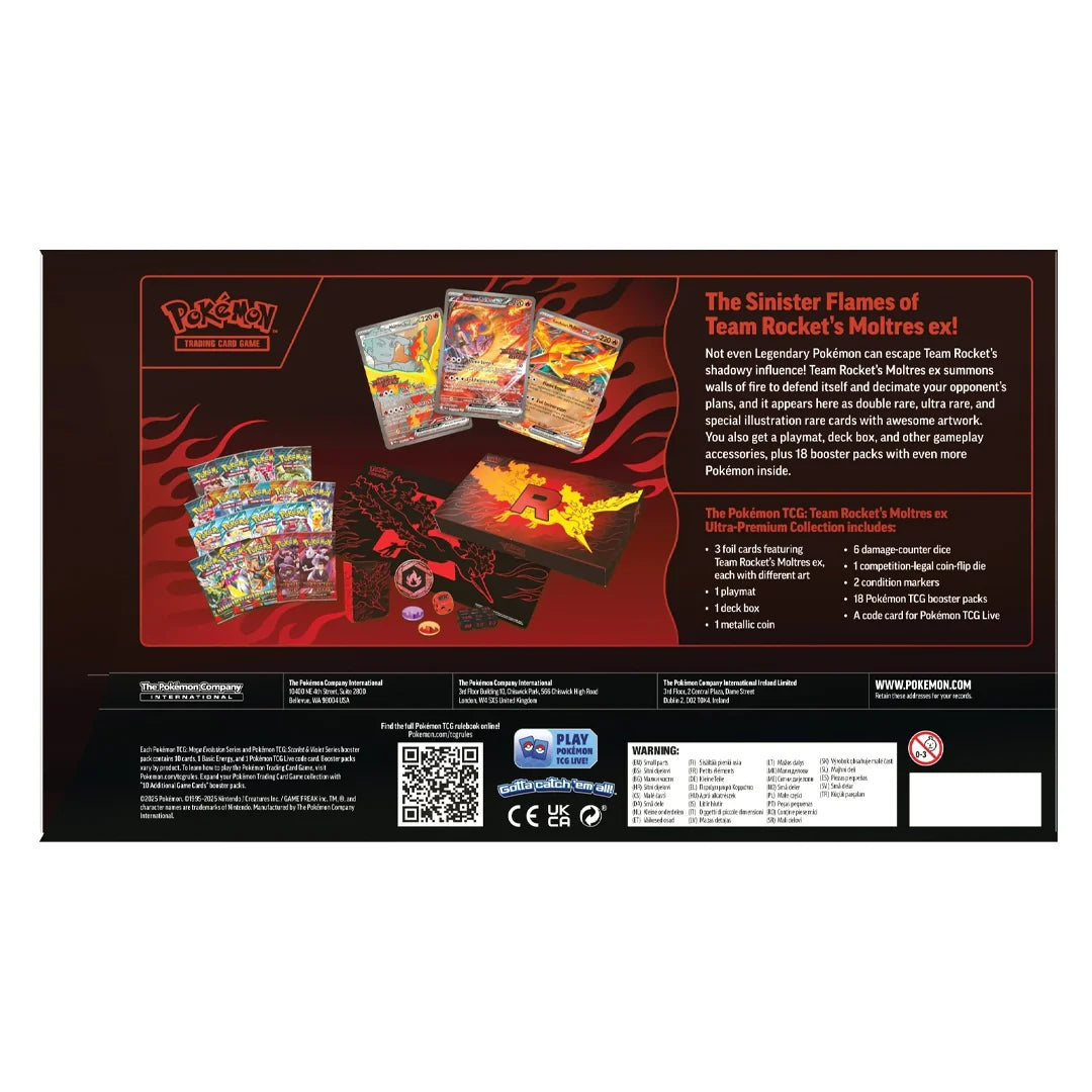 Team Rocket Moltres ex UPC and Golden Ticket