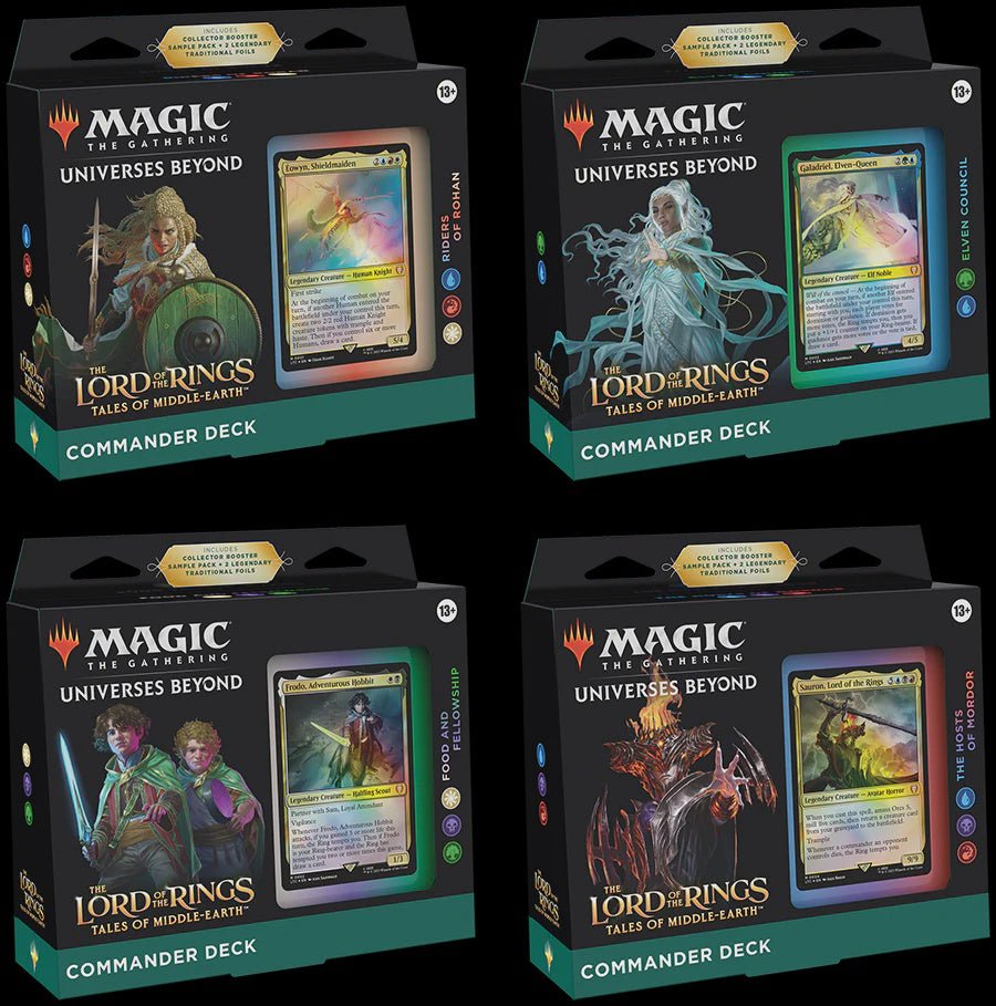 Magic the Gathering: Der Herr der Ringe: Geschichten aus Mittelerde Commander Deck Set (4er-Set)