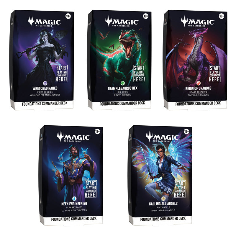 Magic Foundations Starter Commander Deck (Set of 5)
