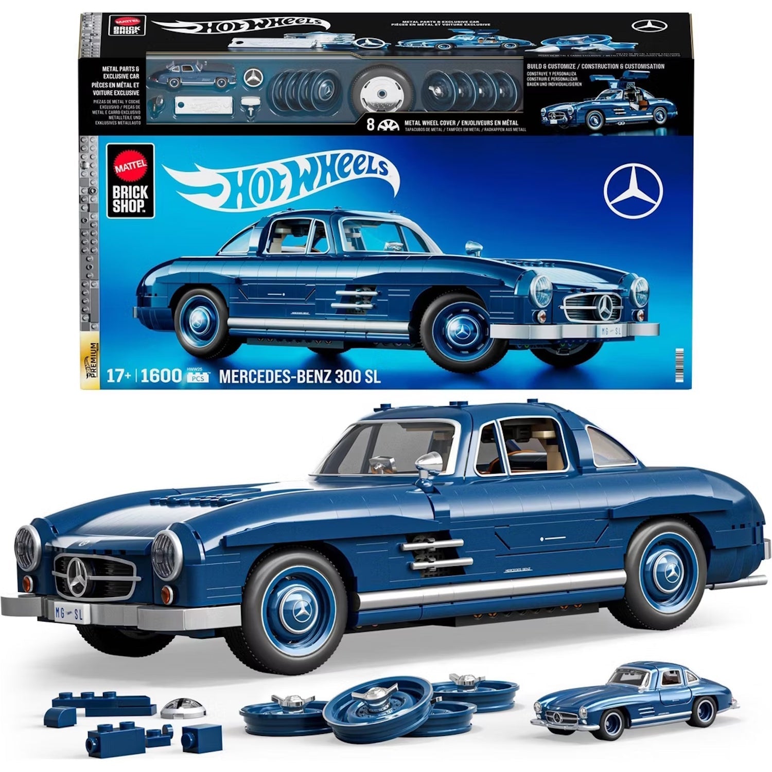 Mattel Brick Shop: Hot Wheels Mercedes-Benz 300 SL Building Set