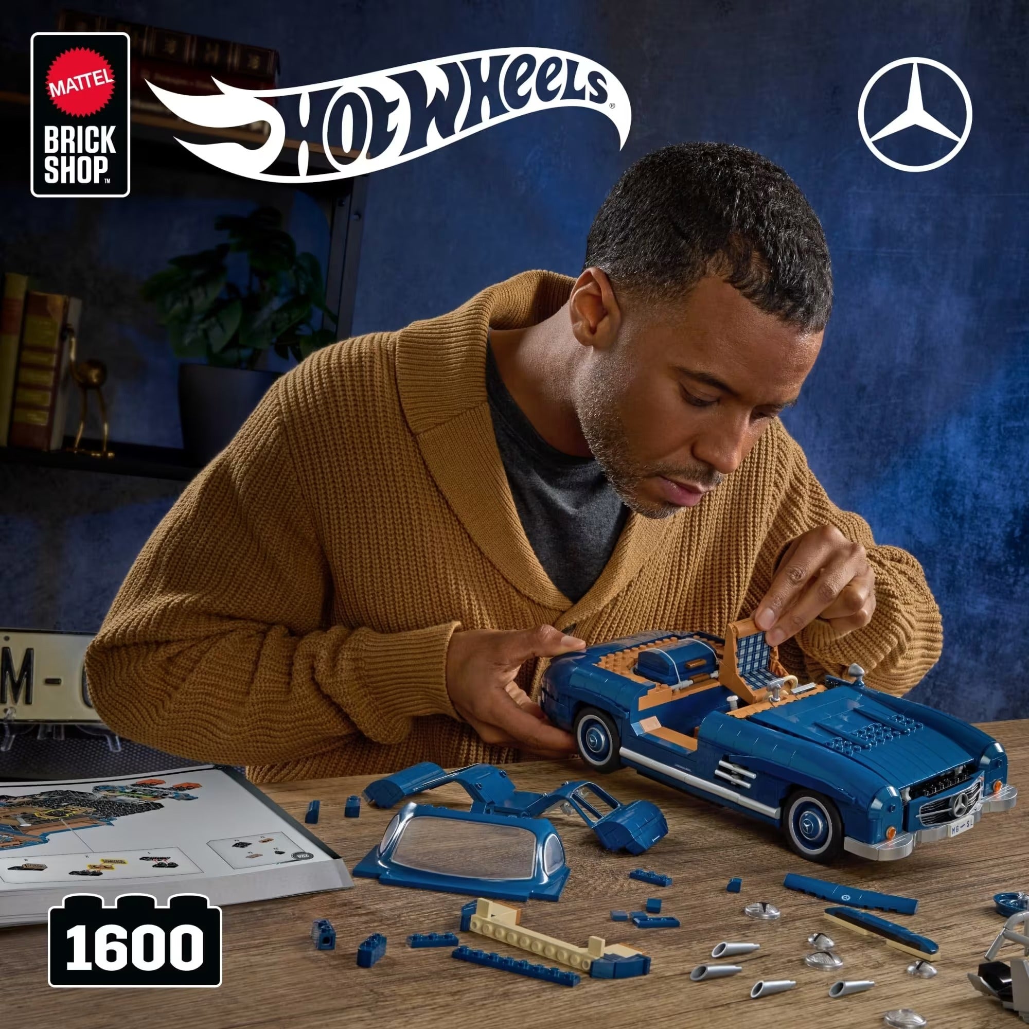 Mattel Brick Shop: Hot Wheels Mercedes-Benz 300 SL Building Set