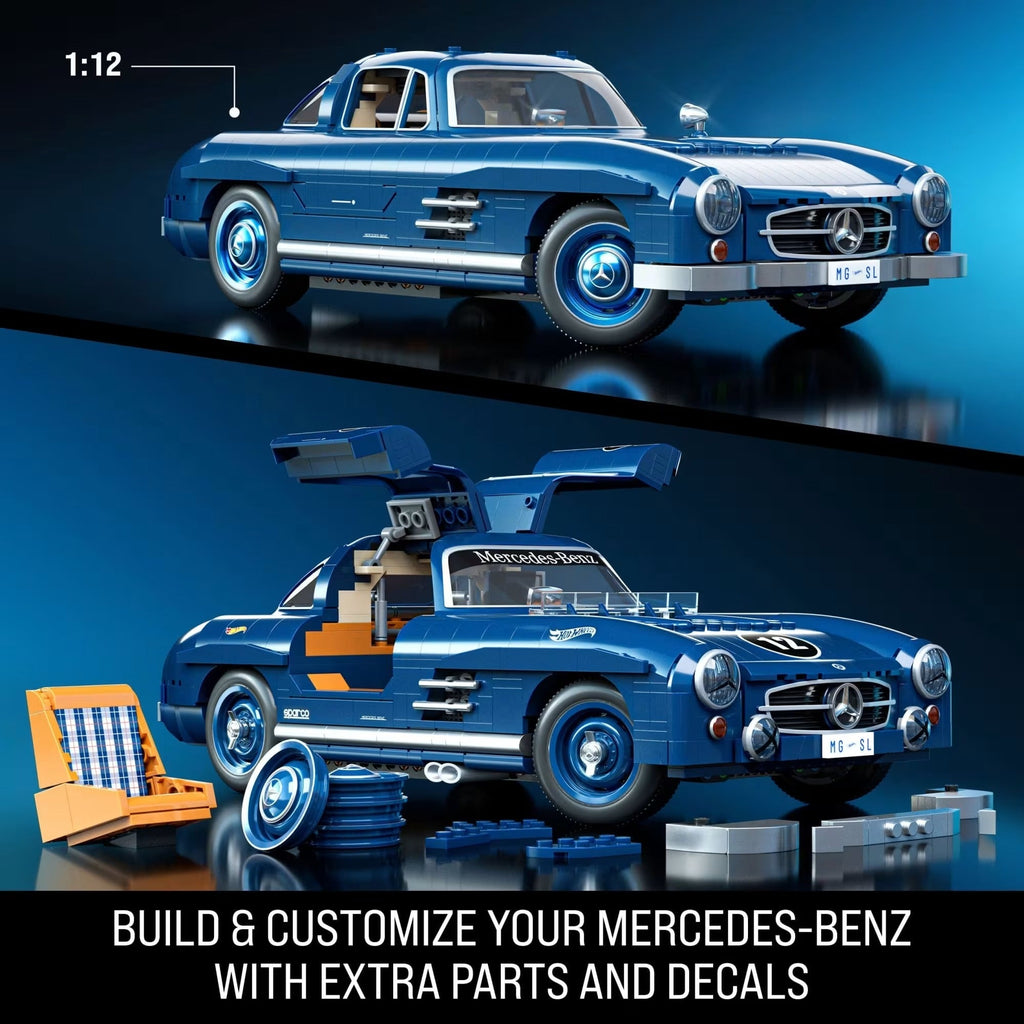 Mattel Brick Shop: Hot Wheels Mercedes-Benz 300 SL Building Set