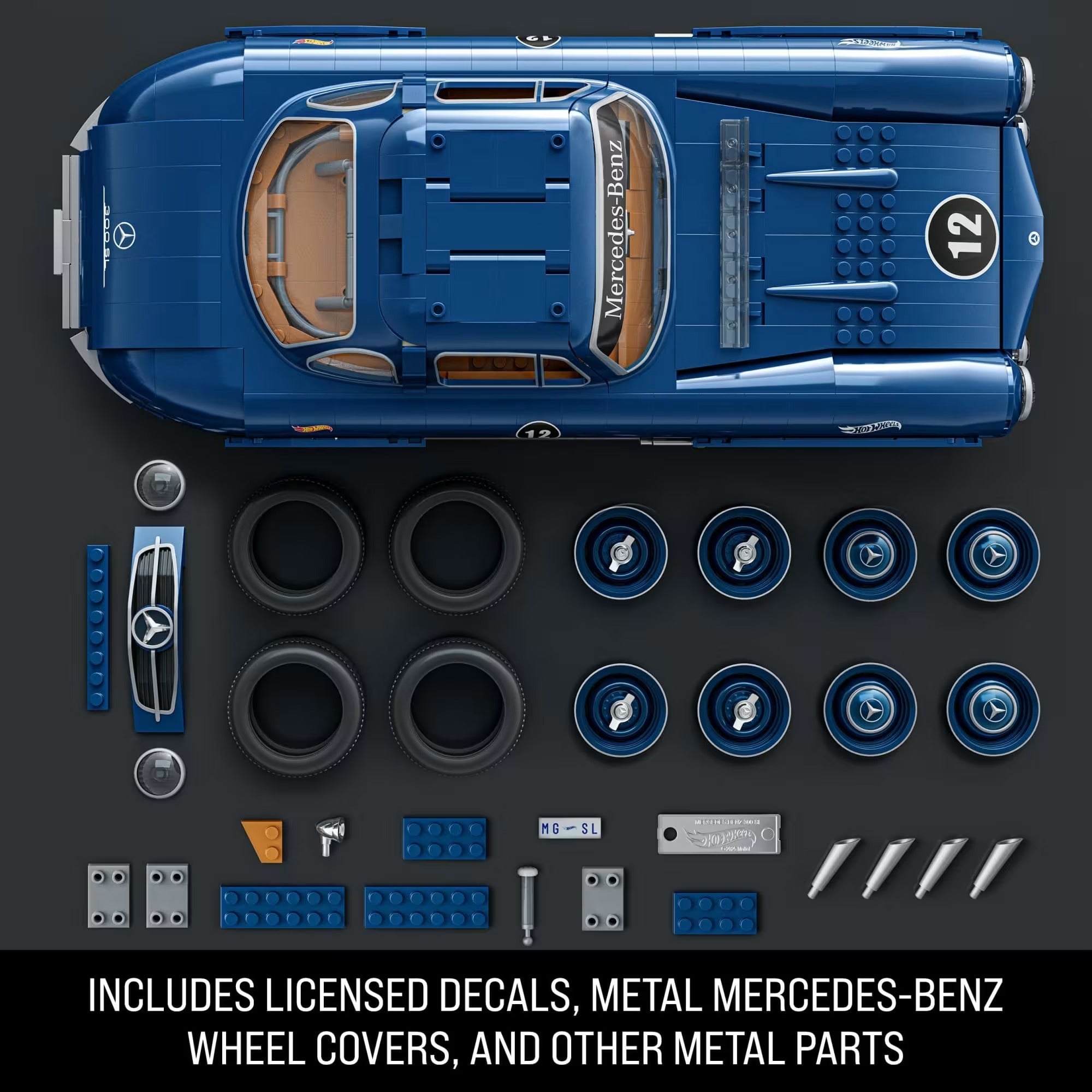Mattel Brick Shop: Hot Wheels Mercedes-Benz 300 SL Building Set