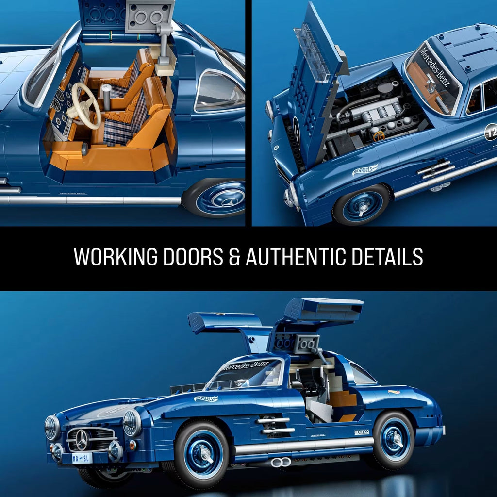 Mattel Brick Shop: Hot Wheels Mercedes-Benz 300 SL Building Set