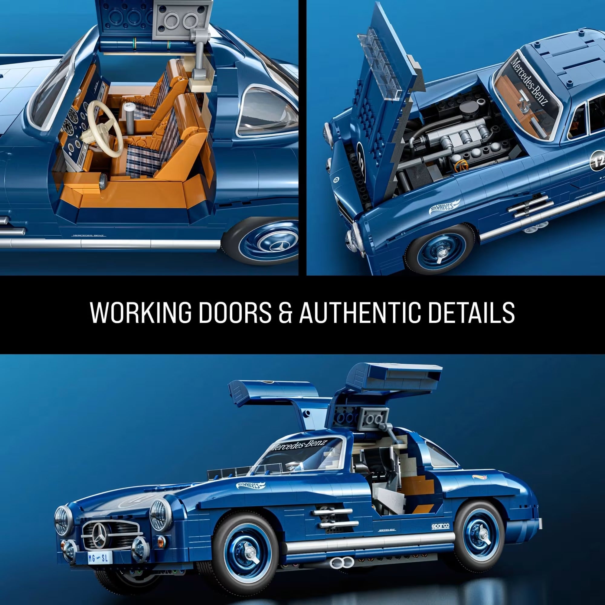 Mattel Brick Shop: Hot Wheels Mercedes-Benz 300 SL Building Set