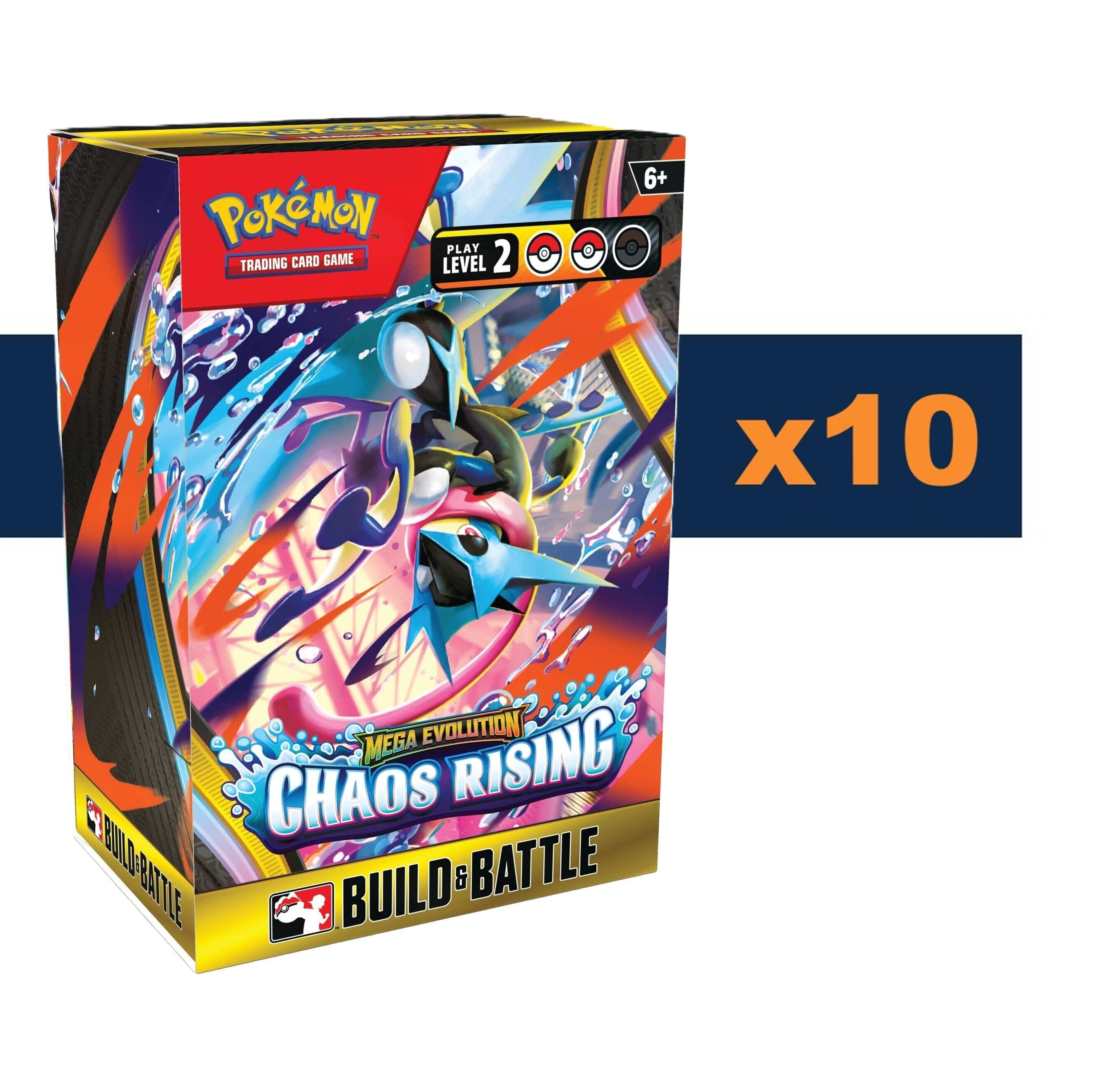 Pokemon Chaos Rising ME04 Build & Battle [x10] Sealed Display