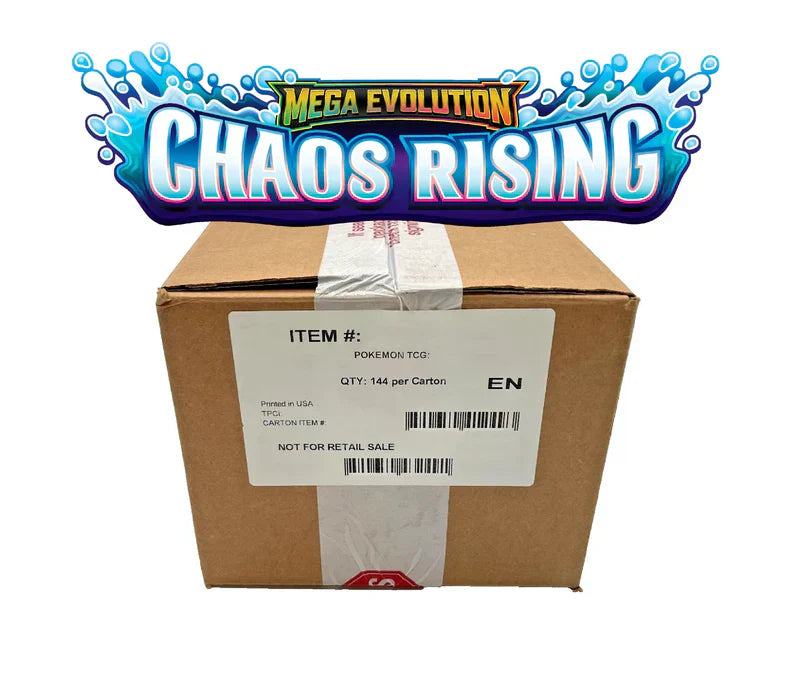 (Preorder) Pokémon TCG - Mega Evolution - Chaos rising - Sleeved Booster Pack Sealed Case (Release Mid June) (Wave 2)