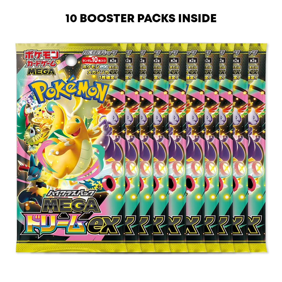 Mega Dream ex High Class Japanese Booster Box and Golden Ticket