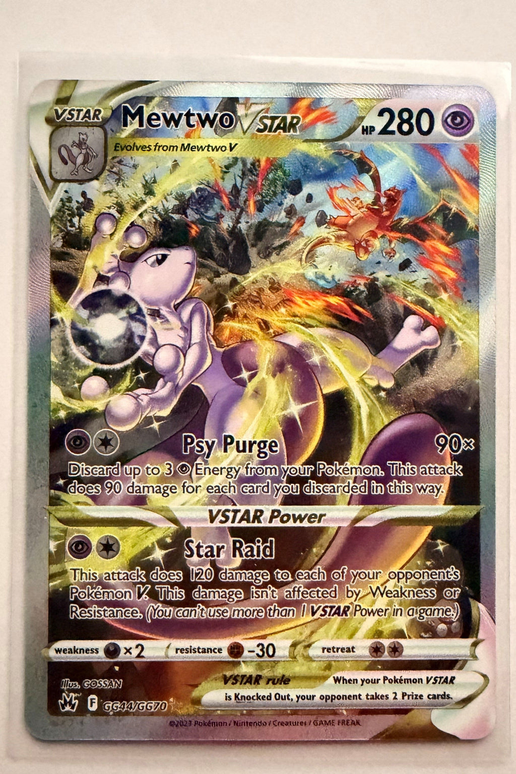 Mewtwo VSTAR GG44/GG70 Crown Zenith Galarian Gallery NM