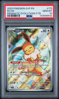 EEVEE PRISMATIC EVOLUTIONS ETB 2025 POKEMON SVP EN-SV BLACK STAR PROMO PSA GEM MT 10
