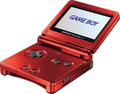Nintendo Game Boy Advance GBA SP Fire Red Handheld Console