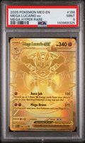MEGA LUCARIO ex MEGA HYPER RARE 2025 POKEMON MEG EN-MEGA-ENTWICKLUNG PSA MINT 9