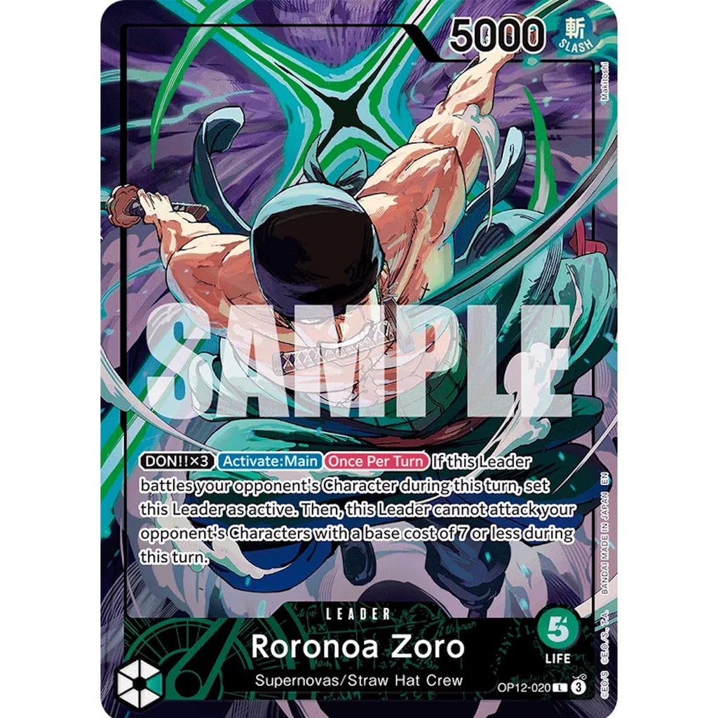 One Piece TCG: Official Limited Edition Zoro Playmat w/ Roronoa Zoro Promo Card