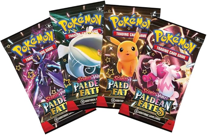 Pokemon Paldean Fates Booster Bundle and 10 Loose Packs Combo