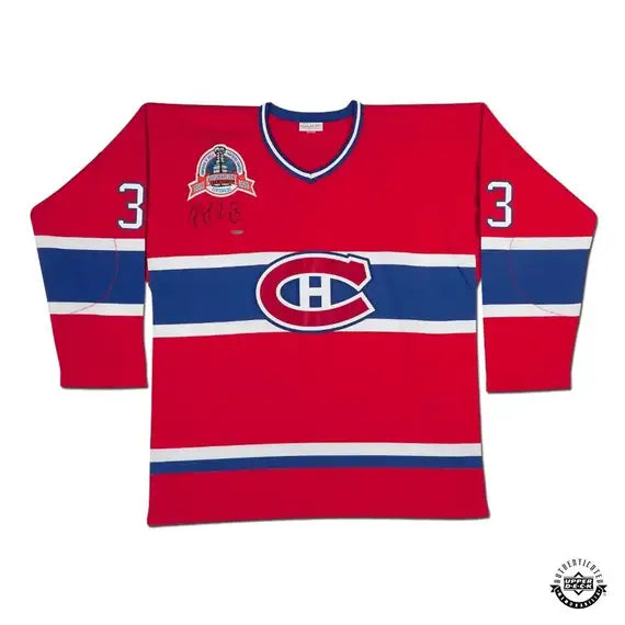 Patrick Roy Autographed Red Mitchell & Ness Canadiens Jersey