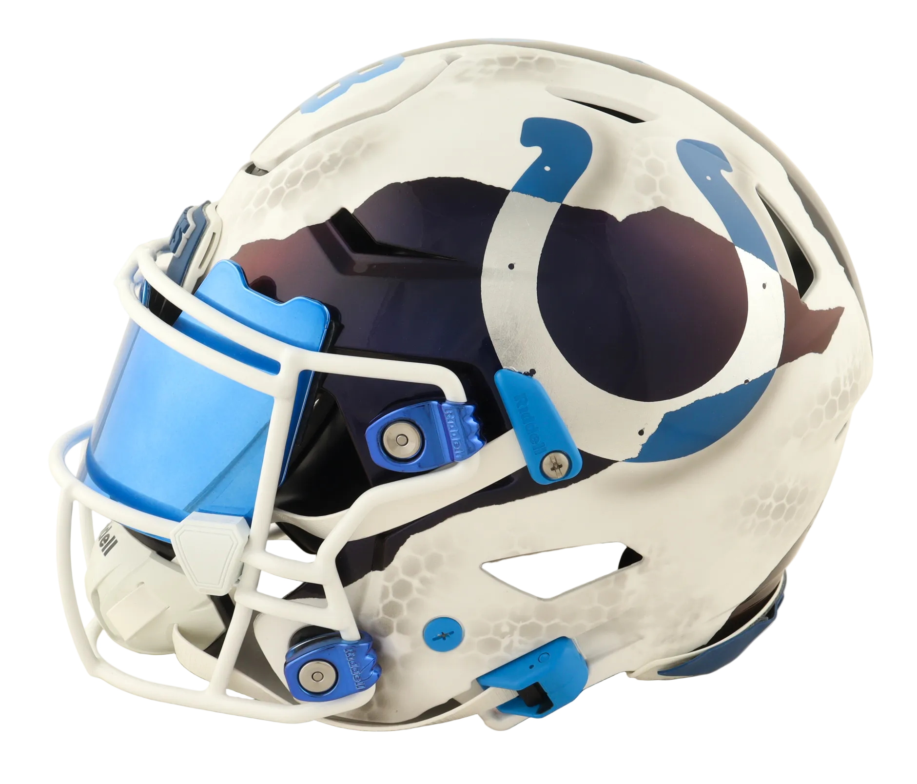 Peyton Manning Autographed Colts Custom Full-Size Authentic On-Field SpeedFlex Helmet with Visor (Fanatics COA)