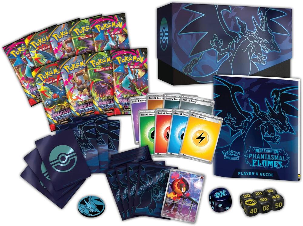 Phantasmal Flames Elite Trainer Box - ME02 (Plus Free Charizard X Model Kit!)
