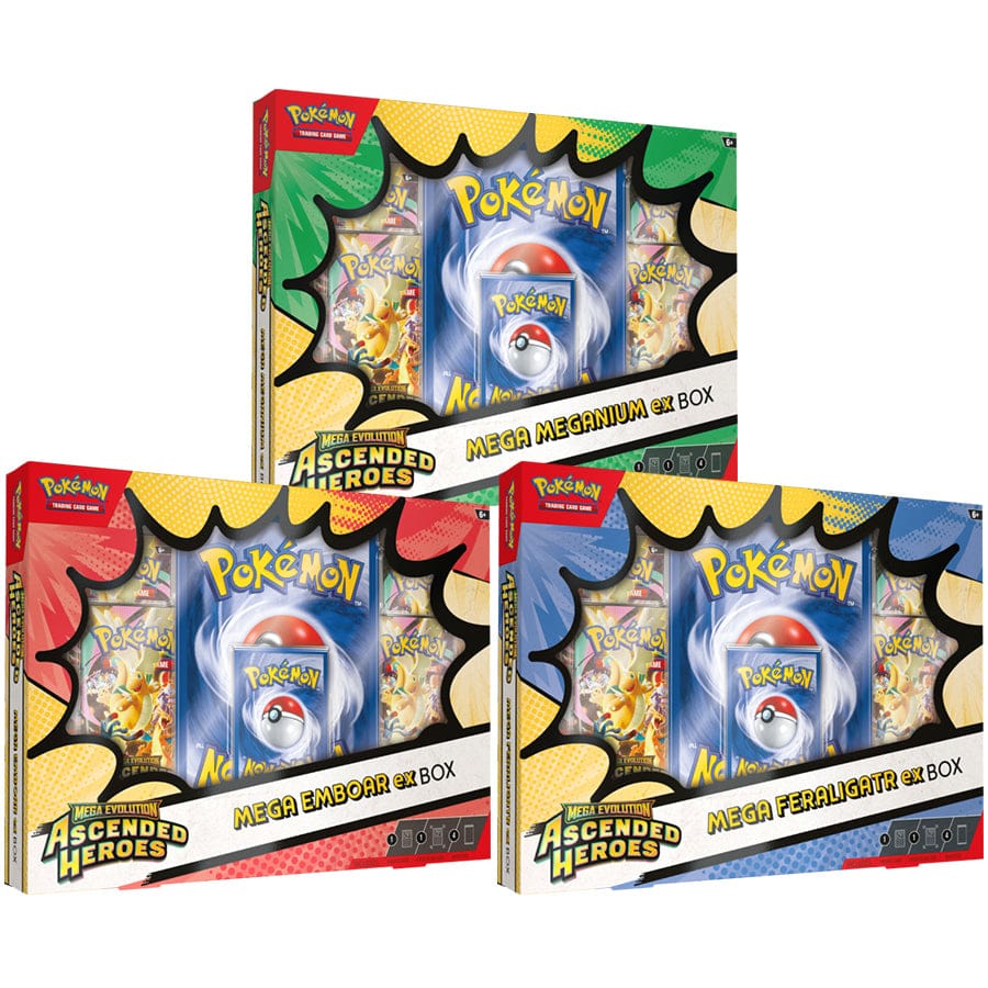 Pokemon Ascended Heroes ME2.5 -Set of 3- Mega ex Boxes