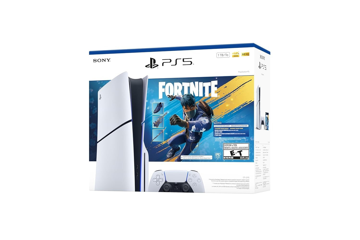 PlayStation 5 Console System Disc Version 1TB - Fortnite Flowering Chaos Bundle