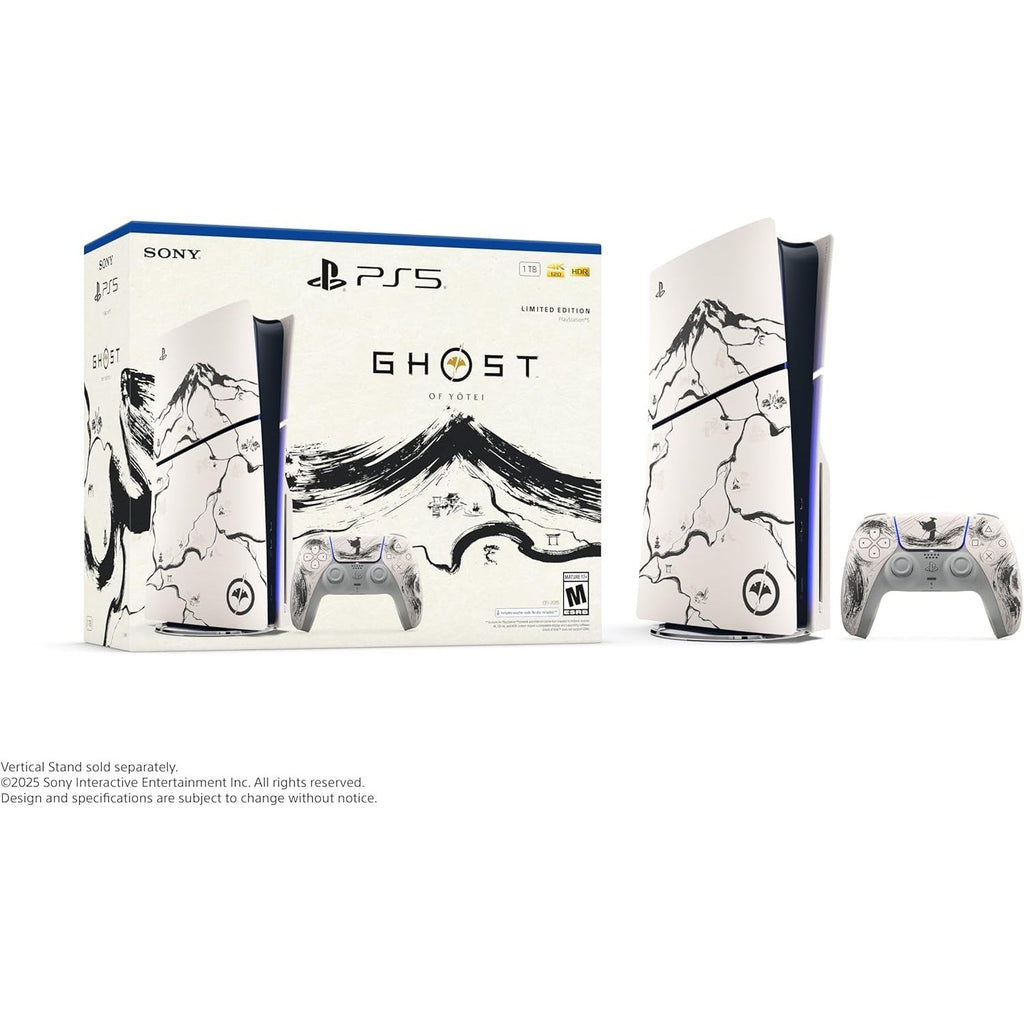 PlayStation 5 Slim System Console - Ghost of Yotei Black Limited Edition Bundle