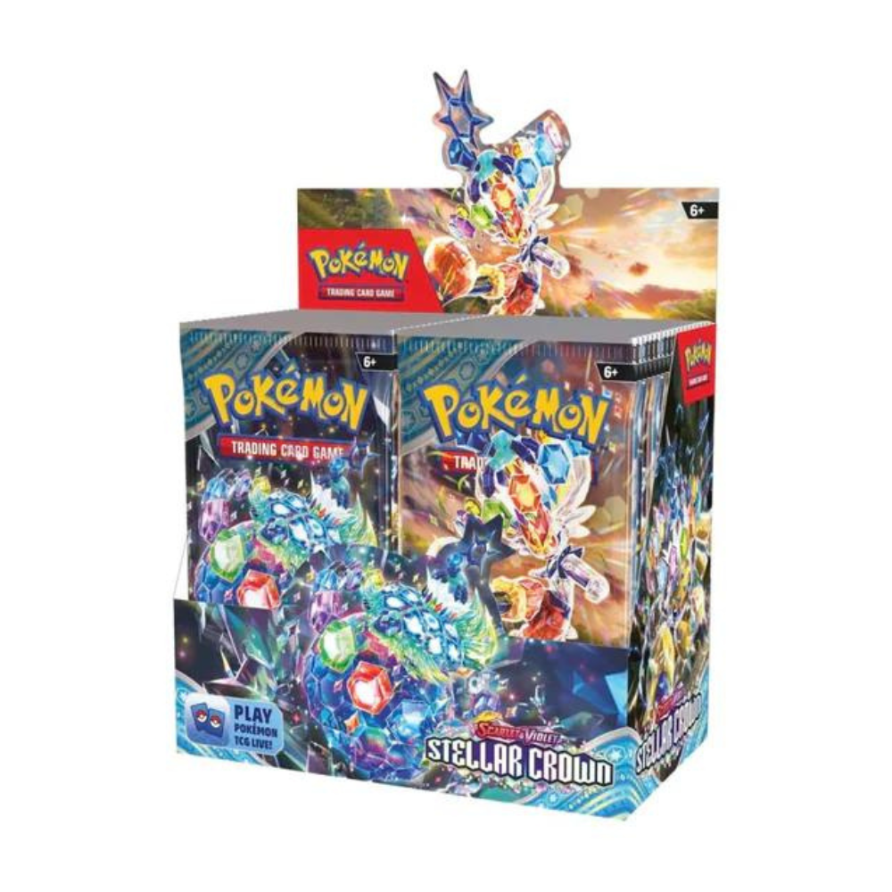 Pokémon Scarlet & Violet Stellar Crown Booster Box - Caisse Scellée de 6