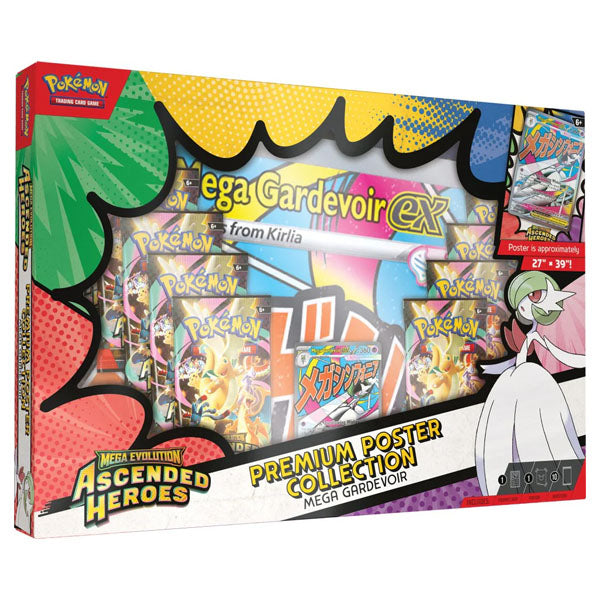 Pokémon TCG: Mega Evolution Ascended Heroes Premium Poster Collection (100 Cards + Giant Poster)